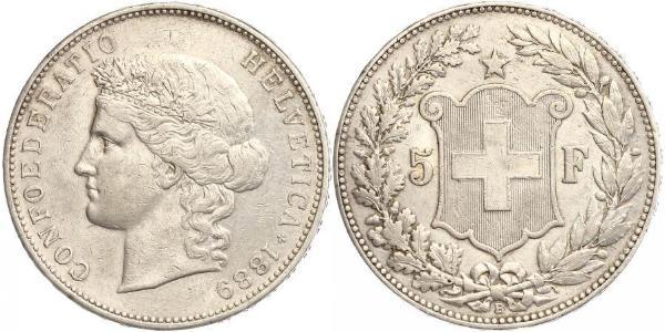 5 Franc Schweiz Silber 