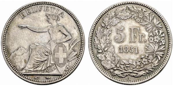 5 Franc Schweiz Silber 