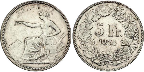 5 Franc Schweiz Silber 