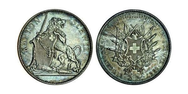 5 Franc Schweiz Silber 