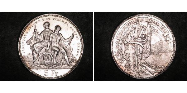 5 Franc Schweiz Silber 