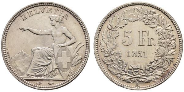 5 Franc Schweiz Silber 