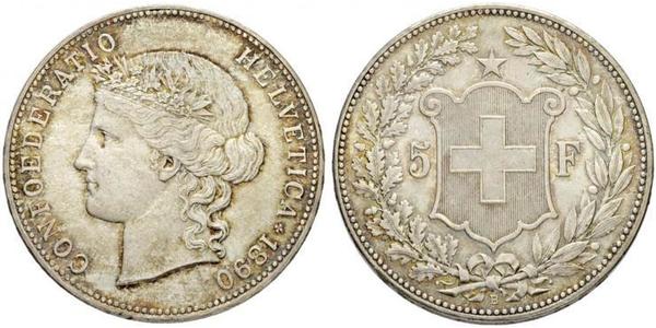 5 Franc Schweiz Silber 