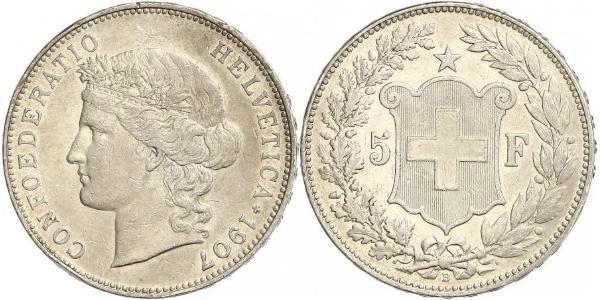 5 Franc Schweiz Silber 