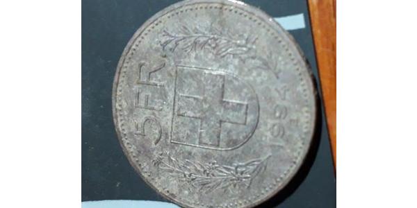 5 Franc Schweiz Silber 