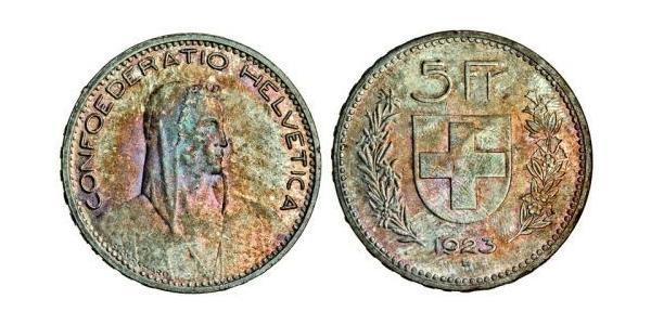 5 Franc Schweiz Silber 