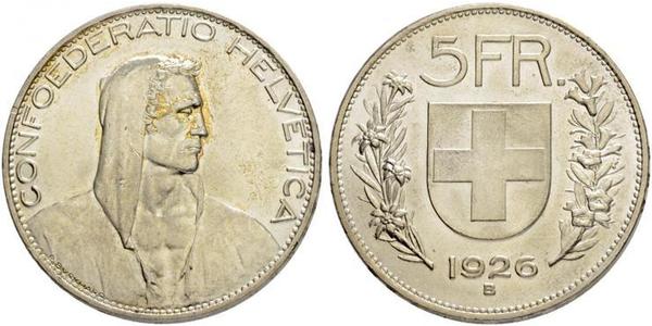 5 Franc Schweiz Silber 