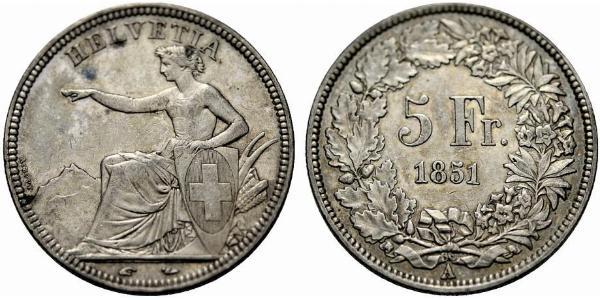 5 Franc Schweiz Silber 