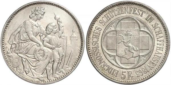 5 Franc Schweiz Silber 