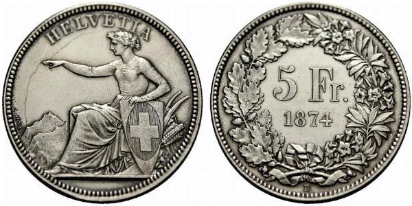 5 Franc Schweiz Silber 