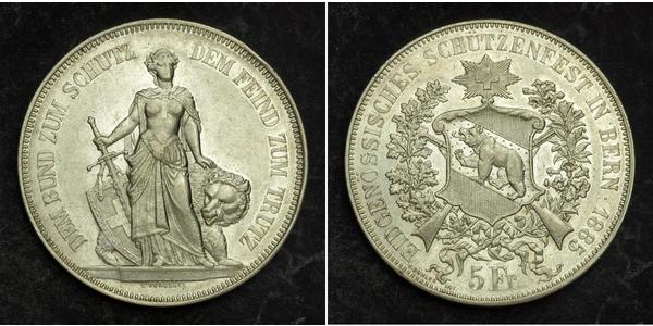 5 Franc Schweiz Silber 