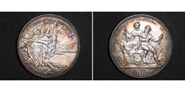 5 Franc Schweiz Silber 