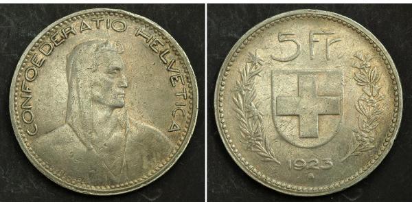 5 Franc Schweiz Silber 