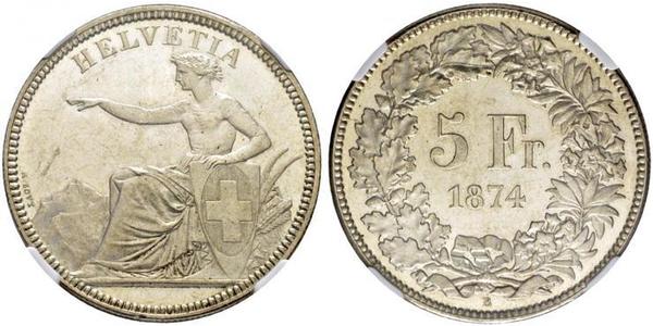 5 Franc Schweiz Silber 
