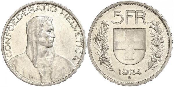 5 Franc Schweiz Silber 