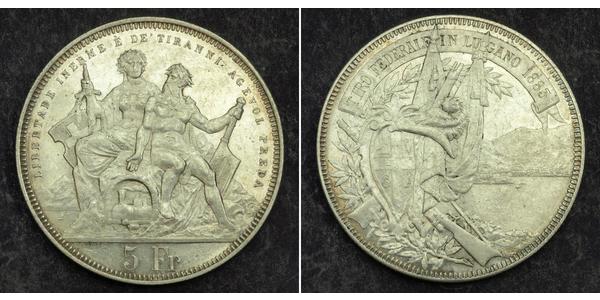 5 Franc Schweiz Silber 