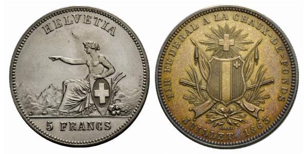 5 Franc Schweiz Silber 