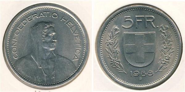 5 Franc Schweiz Silber 