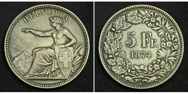 5 Franc Schweiz Silber 