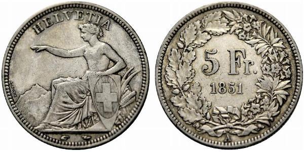 5 Franc Schweiz Silber 