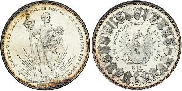 5 Franc Schweiz Silber 