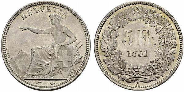 5 Franc Schweiz Silber 