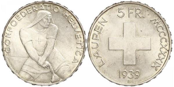5 Franc Schweiz Silber 