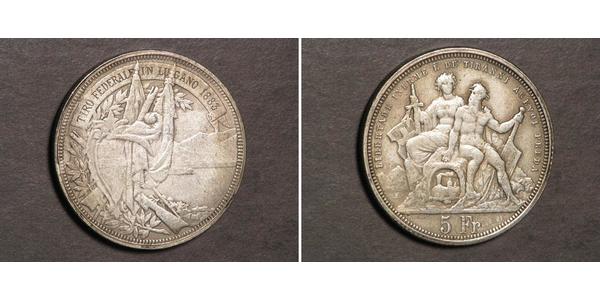 5 Franc Schweiz Silber 