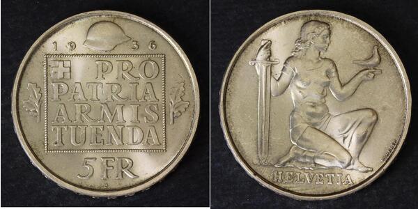 5 Franc Schweiz Silber 