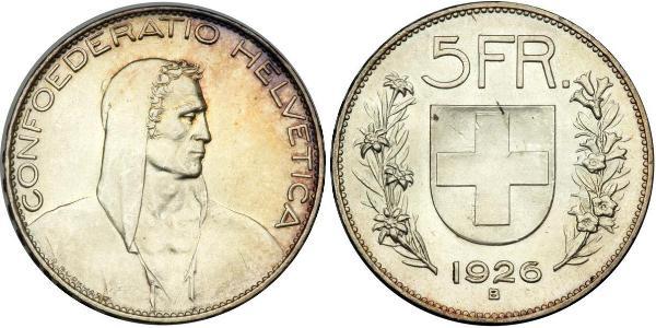 5 Franc Schweiz Silber 