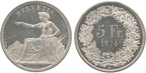 5 Franc Schweiz Silber 