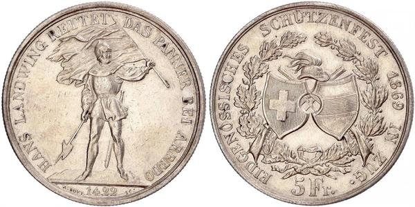 5 Franc Schweiz Silber 