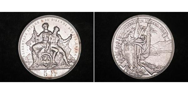 5 Franc Schweiz Silber 