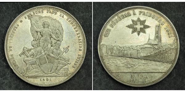 5 Franc Schweiz Silber 