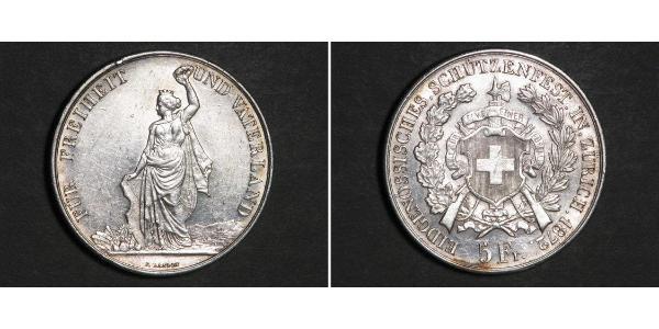 5 Franc Schweiz Silber 