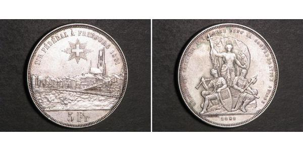 5 Franc Schweiz Silber 