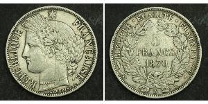 5 Franc Zweite Französische Republik (1848-1852) Silber 