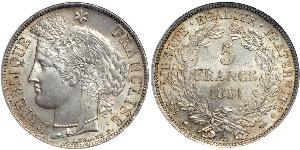 5 Franc Zweite Französische Republik (1848-1852) Silber 