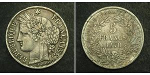 5 Franc Zweite Französische Republik (1848-1852) Silber 