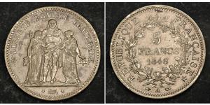 5 Franc Zweite Französische Republik (1848-1852) Silber 