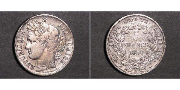 5 Franc Zweite Französische Republik (1848-1852) Silber 
