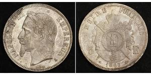 5 Franc Zweites Kaiserreich (1852-1870) Silber Napoleon III (1808-1873)