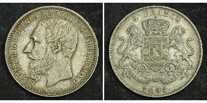 5 Franc null Silber Leopold II (1835 - 1909)