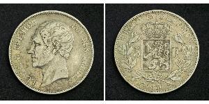 5 Franc Belgium Silver Leopold I of Belgium (1790-1865)