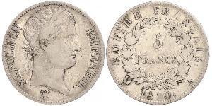 5 Franc First French Empire (1804-1814) Silver Napoleon (1769 - 1821)