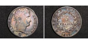 5 Franc First French Empire (1804-1814) Silver Napoleon (1769 - 1821)