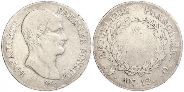 5 Franc First French Empire (1804-1814) Silver Napoleon (1769 - 1821)