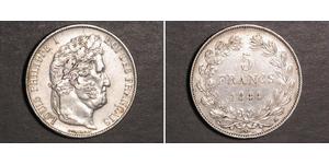 5 Franc France / July Monarchy (1830-1848) Silver Louis Philippe I of France (1773 -1850)