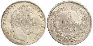 5 Franc France / July Monarchy (1830-1848) Silver Louis Philippe I of France (1773 -1850)