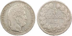 5 Franc France / July Monarchy (1830-1848) Silver Louis Philippe I of France (1773 -1850)